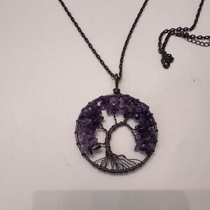 Amethyst Tree of Life Necklace